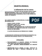 Sinusitis crónica: causas, síntomas y tratamiento