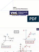 Kinematics Motion in One & Two Dimensions