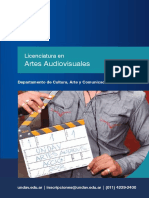 Artes Audiovisuales: Licenciatura en