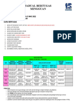 Jadual Bertugas Guru Minggu 2