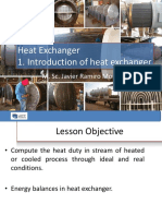 Heat Exchanger 1. Introduction of Heat Exchanger: M. Sc. Javier Ramiro Morales Hernández