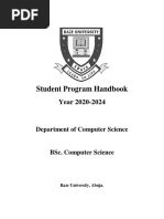 Student Program Handbook: Year 2020-2024