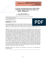 Real Interest Rate, Exchange Rate, Inflation Rate and Economic Growth in Malaysia: An Ardl Approach