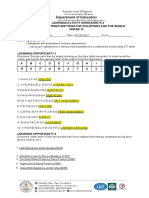 Department of Education: Learning Activity Worksheets 4 21 Century Literature From The Philippines and The World Grade 12