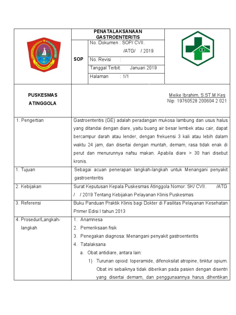 Penatalaksanaan Gastroenteritis Pdf