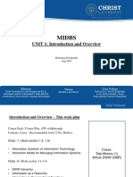 Midbs: UNIT 1: Introduction and Overview