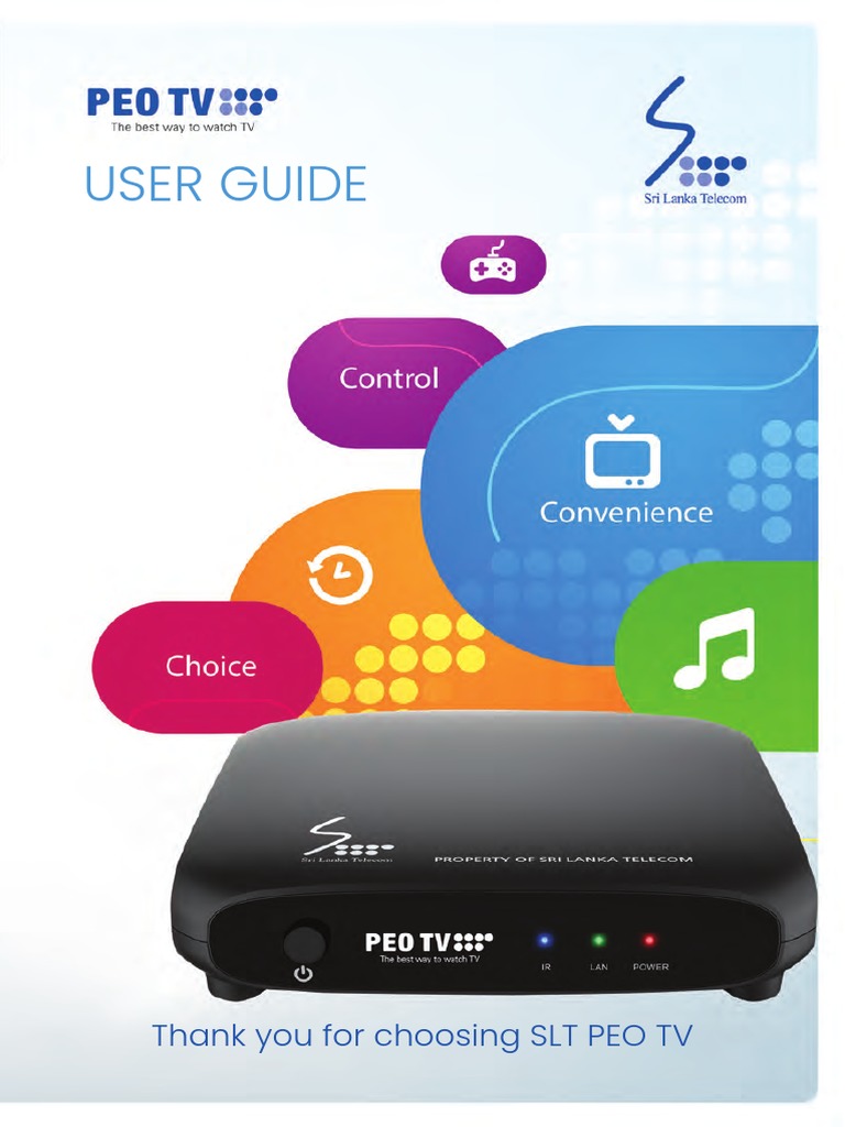 Peo TV Quick Guide PDF Video On Demand Set Top Box