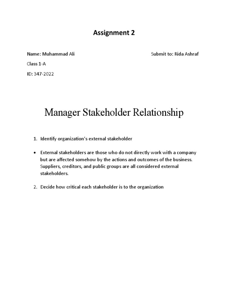 Assignment 2 Management | PDF