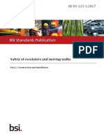 BSI Standards Publication: Safety of Escalators and Moving Walks