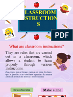 Classroom Instructions PPT - Primer Grado