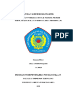 Laporan Kuliah Kerja Praktek-Pembuatan Website Profile Sekolah - Dikka Dwi 19220020