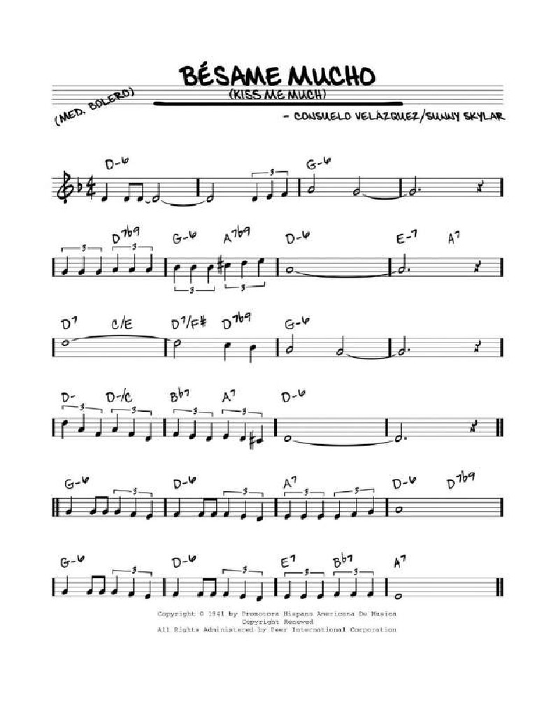 Besame Mucho PDF