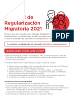 Regularización Migratoria 2021 Chile: Solicitud Visa Temporaria 180 Días