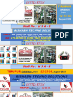 Tirupur Exhibition Invitation for Rishabh Techno Solutions