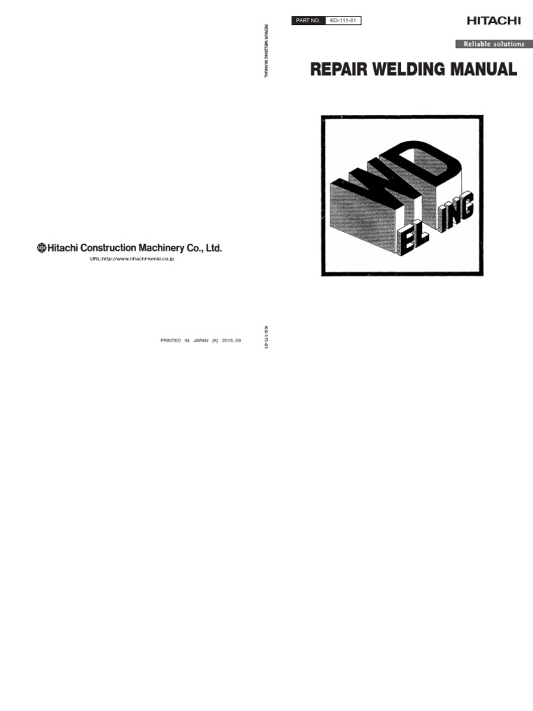 Ko11101 Repair Welding+manual e PDF Welding Construction
