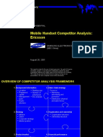 Mobile Handset Competitor Analysis: Ericsson: Confidential