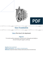 Knee Examination