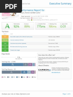 After Optimization Site Performance Report