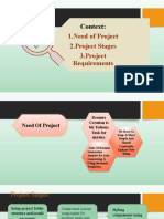 Context:: 1.need of Project 2.project Stages 3.project Requirements