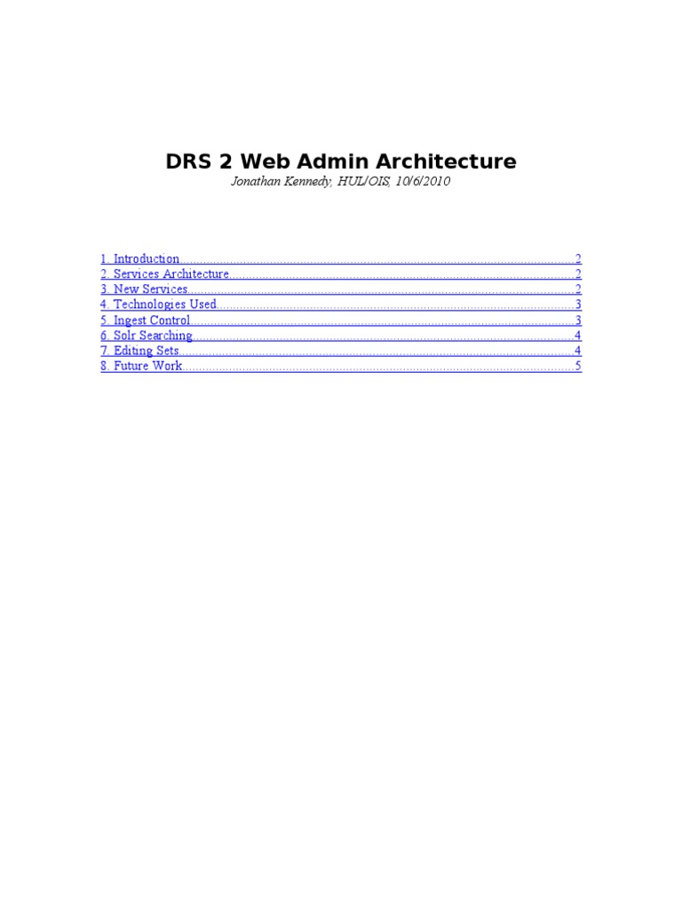 DRS 2 Web Admin Architecture | PDF | Application Programming Interface ...