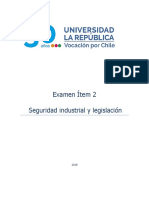 Examen Ítem 2 Seguridad Industrial y Legislación Arequipa