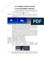 Scan environment frequency manual for 30000/30000I PC terminal GONSIN software