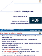 Aviation Security Management: Spring Semester 2022 Muhammad Salman Athar Salman - Athar@mail - Au.edu - PK