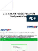 ZTE-F670L (WIFI Name Password Change Procedure) v.7