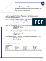 PCQACL Guidelines For Reporting Red Cell Morphology