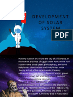 Development of Solar System