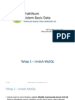 2 - Praktikum Sistem Basis Data - Instalasi MySQL Pada Windows OS