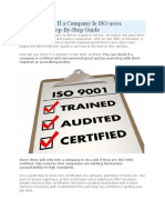 How To Check If A Company Is ISO 9001 Certified