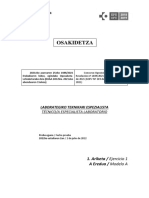 Osakidetza Laboratorio Técnico Especialista Oposición Preguntas