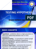 5.1. Testing Hypothesis