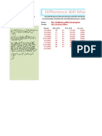 Difference Bill Upto Mar 2022