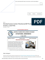 Florida Fusion Center Monitored BP Protests, Ron Paul Events, Code Pink - Public Intelligence