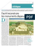Faut-Il Reconstruire Les Monuments Disparus