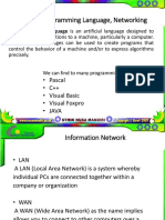 Software, Programming Language, Networking: - Pascal - C++ - Visual Basic - Visual Foxpro - Java