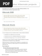 Other Hibernate Projects - Hibernate