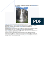 This Article Is About Natural River Formations. For Decorative Waterfalls, See - For Other Uses, See