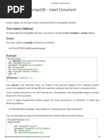 MongoDB - Insert Document