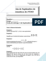 Relacion de Septiembre 2010-11 3ºESO