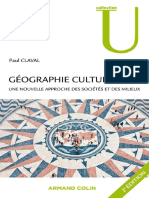 Géographie Culturelle Paul Claval 2012
