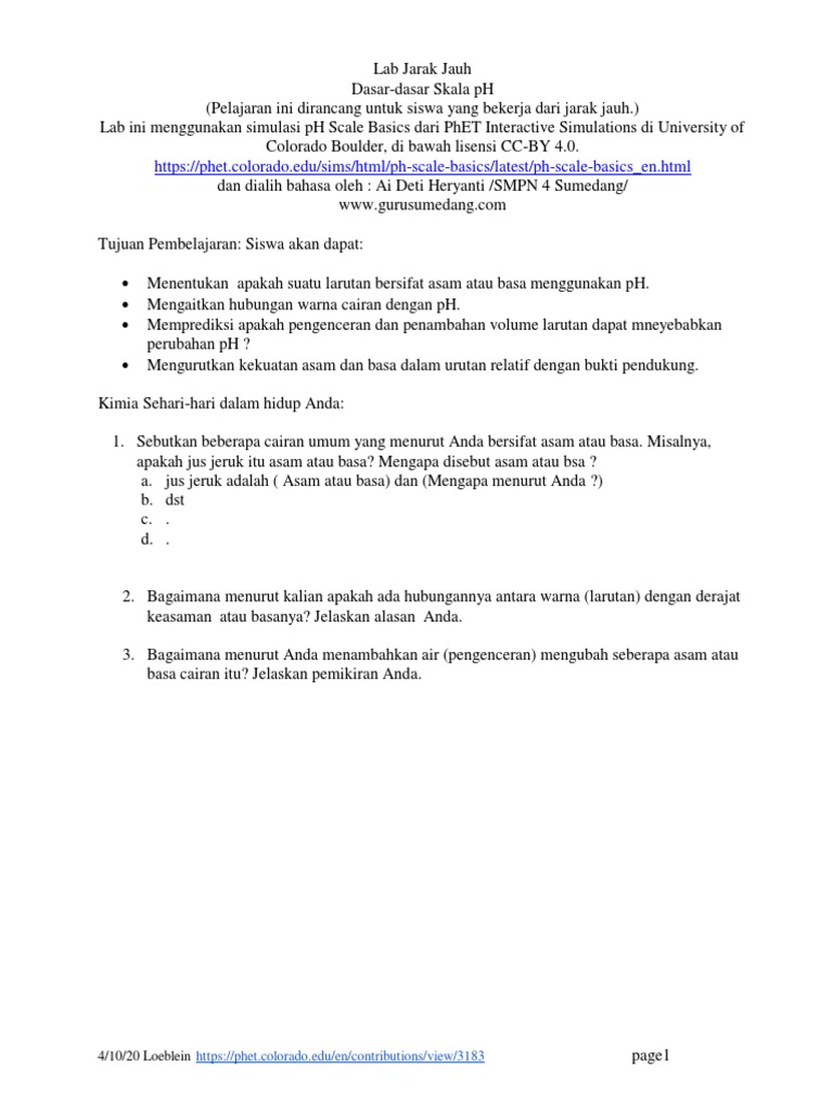 IND PH Scale Basics Remote Lab1 PDF