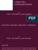 LECTURE 11, HSMC 601, Technical Communication: Prof. Jap Preet Kaur Bhangu