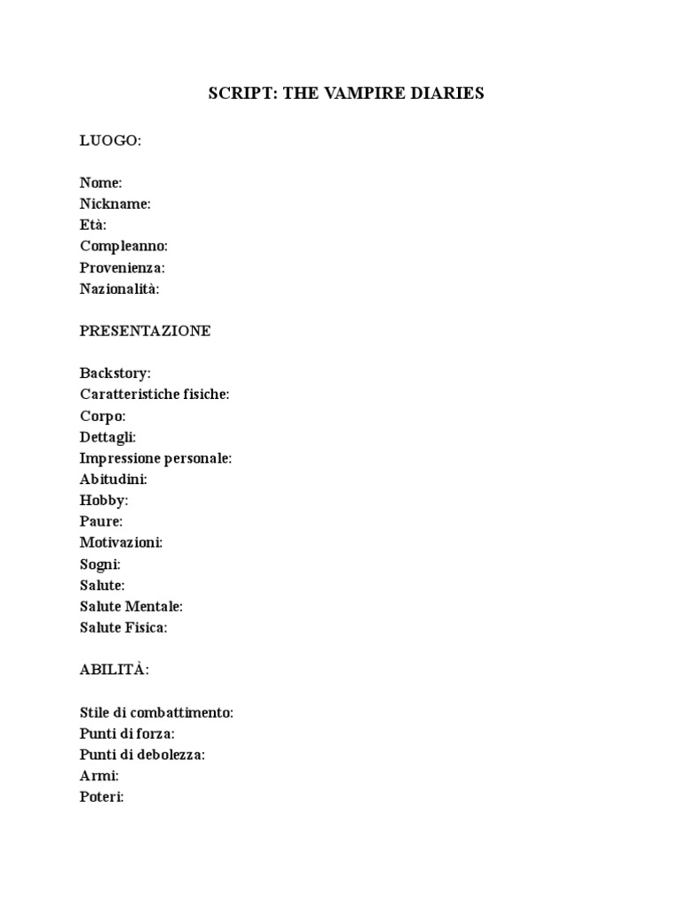 Script The Vampire Diaries | PDF