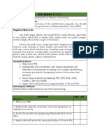 JOB SHEET 4.1-3-1: Title: Prepare For The Production of Various Concoctions Performance Objective