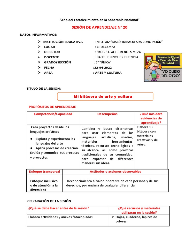 Bitácora de Arte y Cultura Escolar | PDF | Aprendizaje | Blog