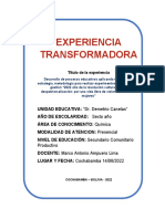 Experiencia Transformadora