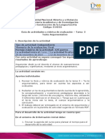 Guía Tarea 5 - Texto Argumentativo